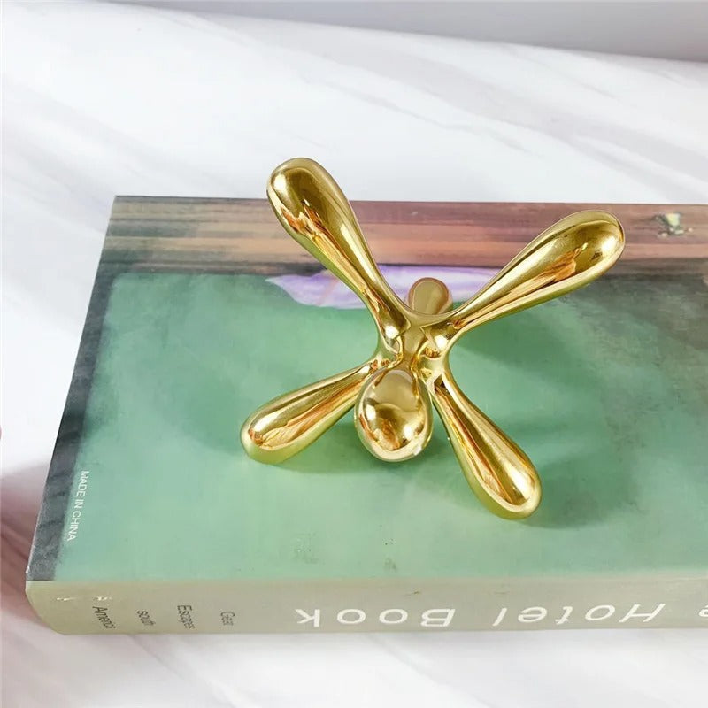 Crystal cross paper-weight table decor