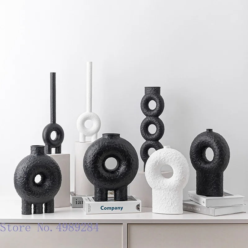 Geometry Circular Ceramic Vase