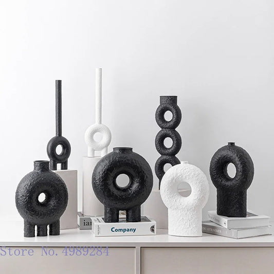 Geometry Circular Ceramic Vase