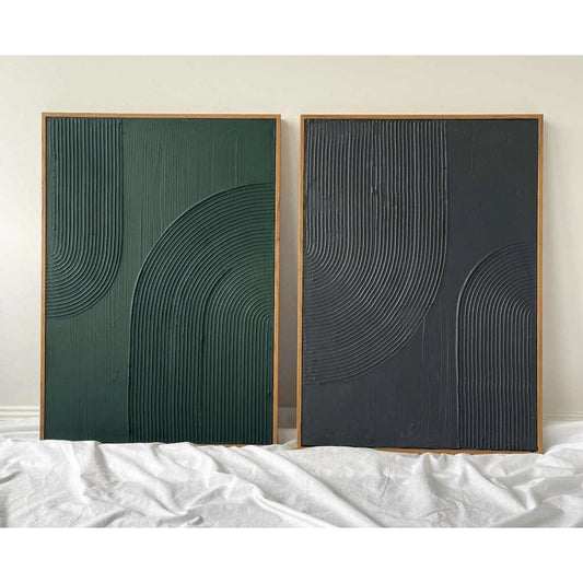 Textured Handmade Arch Wall Art – Modern Abstract for Interiors