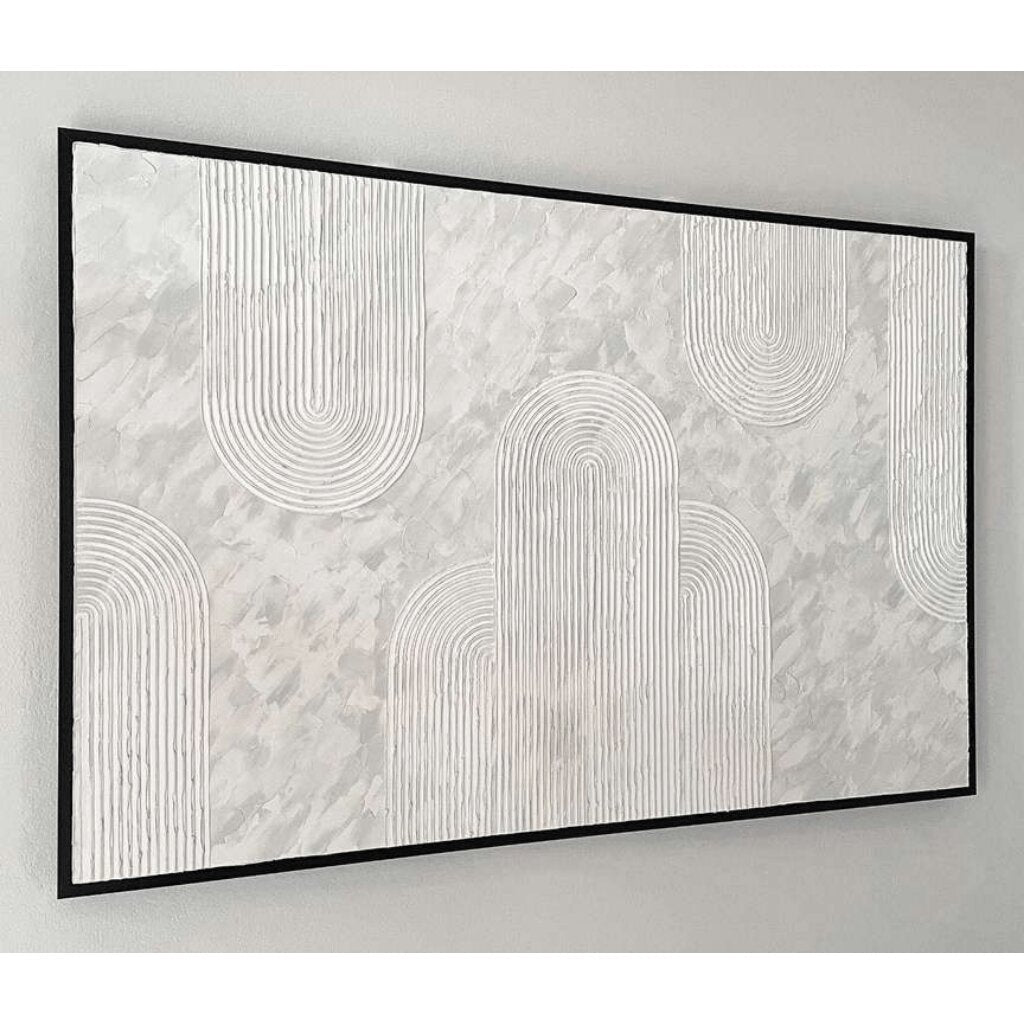 Handmade Abstract Arch Wall Art – Textured for Stylish Bedrooms