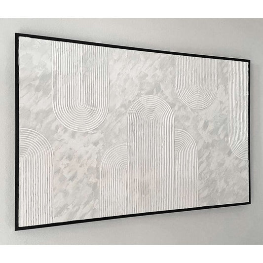 Handmade Abstract Arch Wall Art – Textured for Stylish Bedrooms