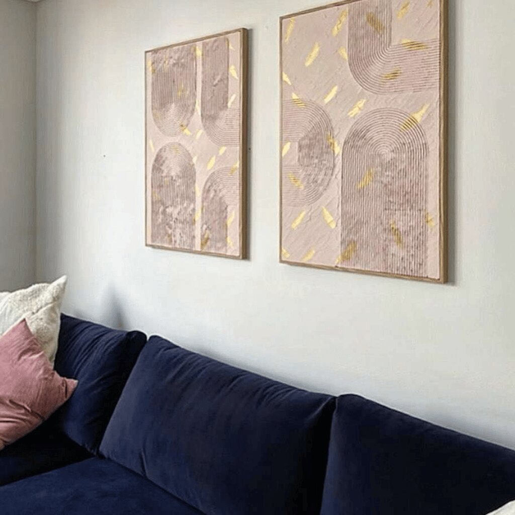 Modern Handmade Wall Art – Textured Arch Design for Interiors
