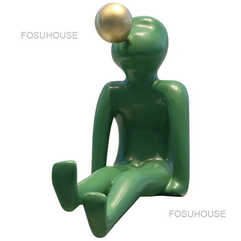 Human blow bubble figurine table decor - 1 Piece