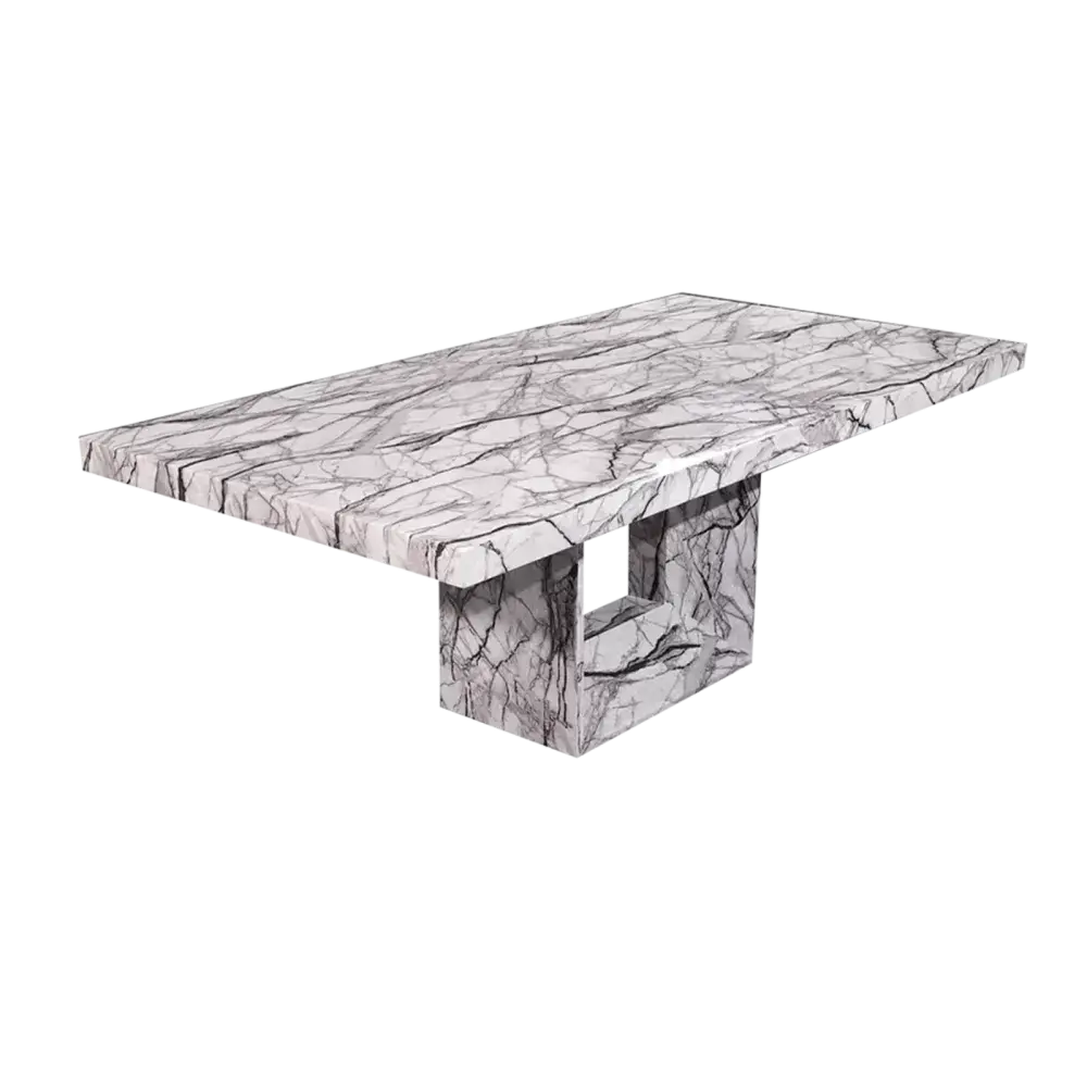 Nordic Marble fullbody luxurious dining table 6 seater