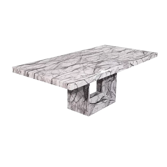 Nordic Marble fullbody luxurious dining table 6 seater