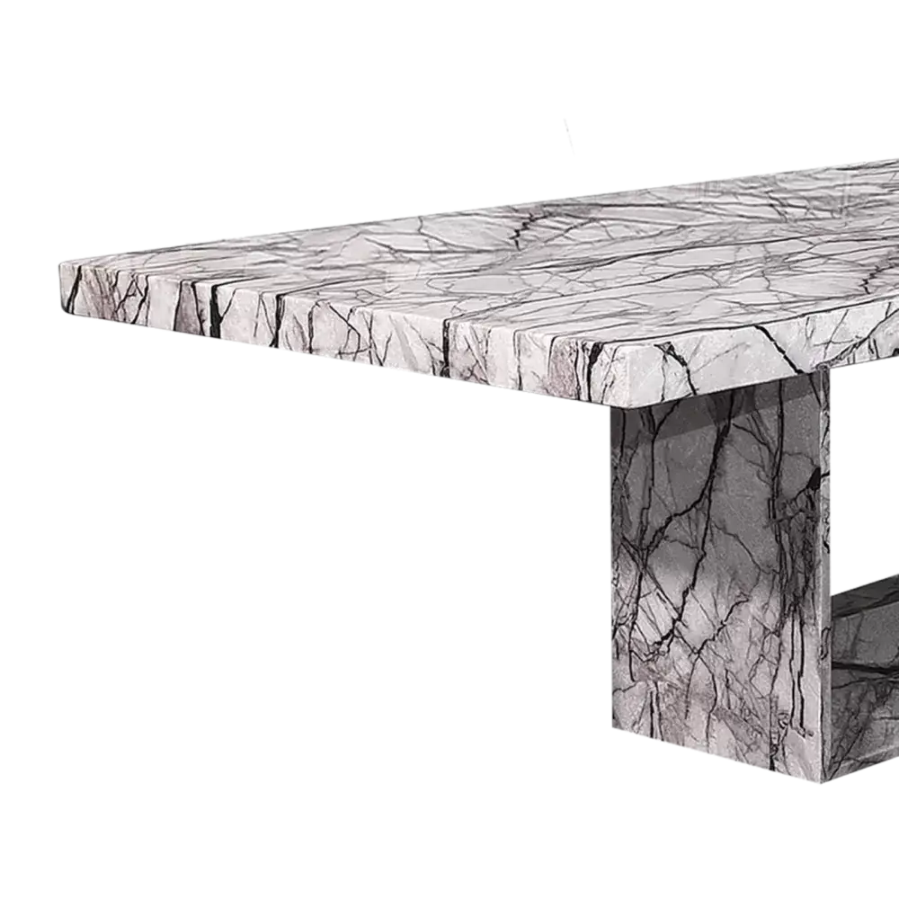 Nordic Marble fullbody luxurious dining table 6 seater