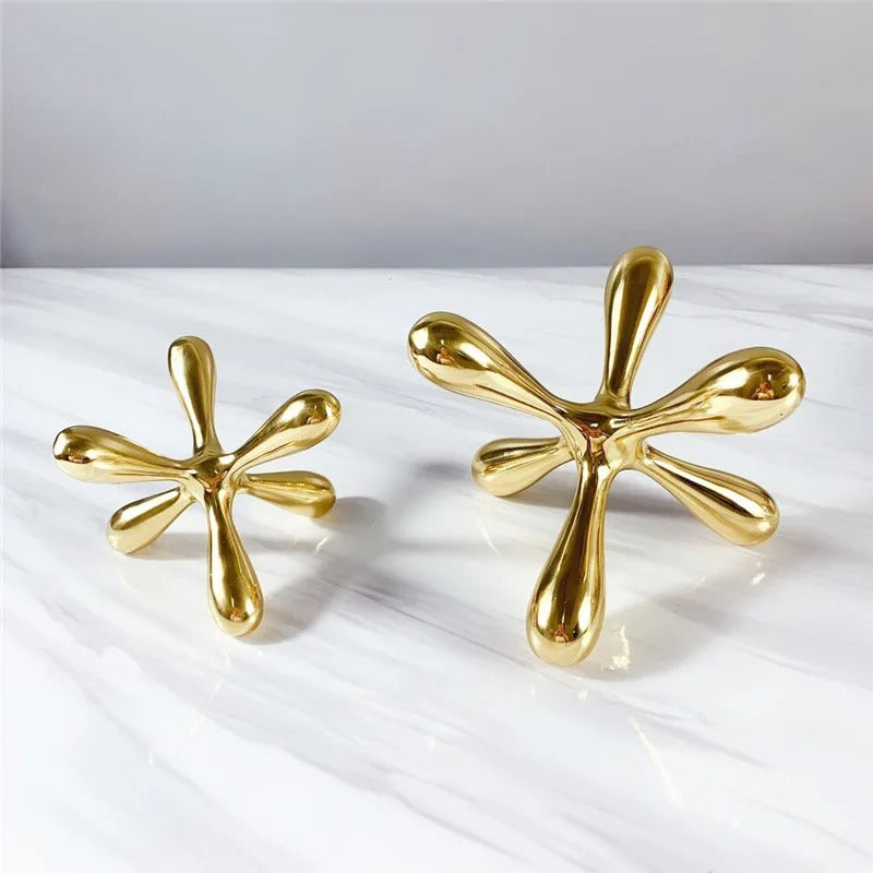 Crystal cross paper-weight table decor