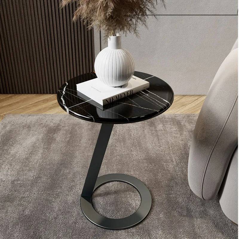 Circular Modern Touch sofa marble  side table