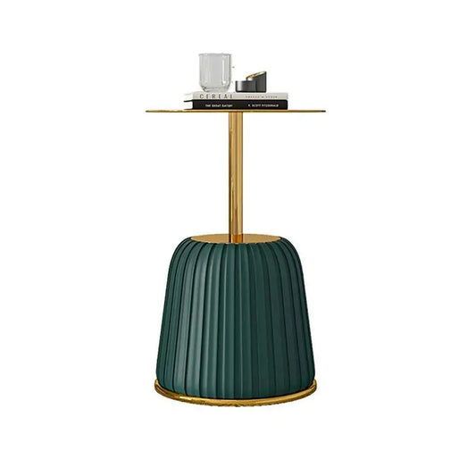 European style Leather fold sofa side table