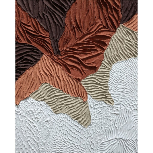 3D Textured Wall Art with Natural Waves and Ridges for Bedrooms, Living Rooms & Office Spaces