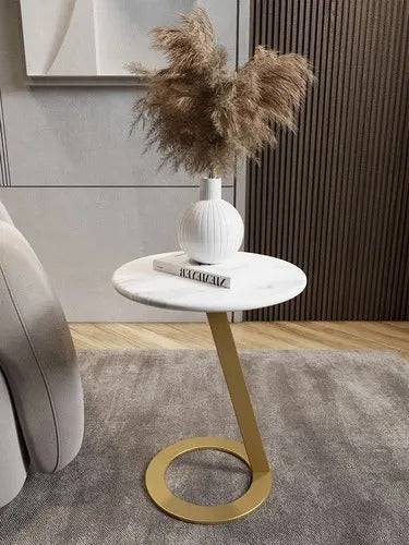 Circular Modern Touch sofa marble  side table