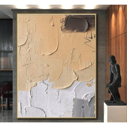 3D Abstract Wall Painting for Elegant Living Spaces