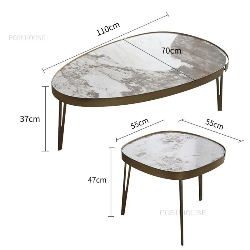 Scandinavian Slate Style Center Table