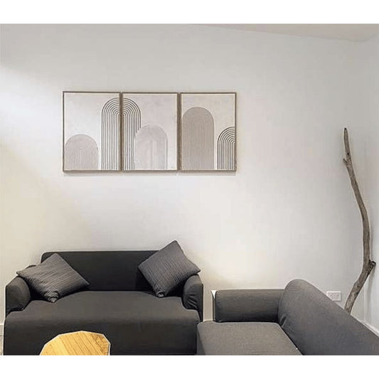 Handmade Modern Abstract Art – Textured Arch for Interiors