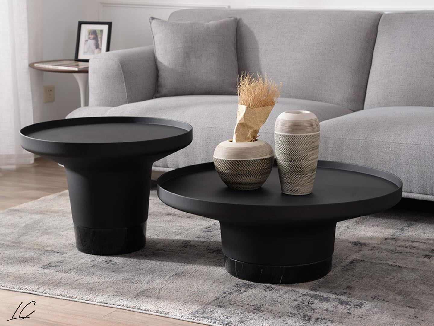French style Marble Modern center table - set of 2