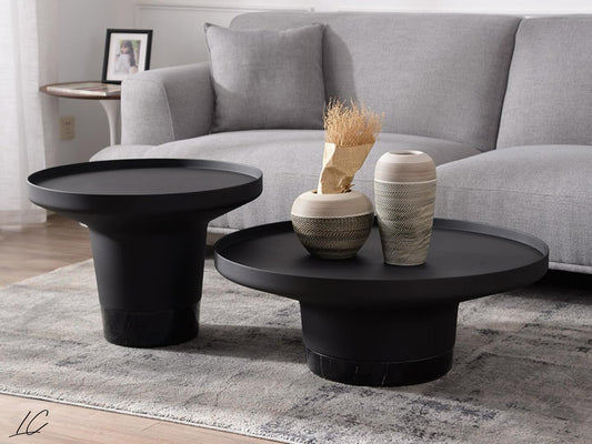 French style Marble Modern center table - set of 2