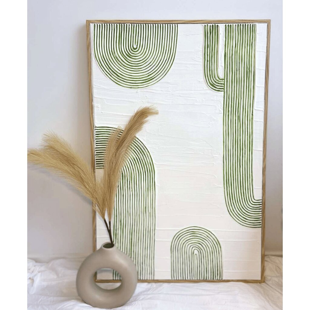 Modern Handmade Arch Wall Art – Abstract Texture for Homes