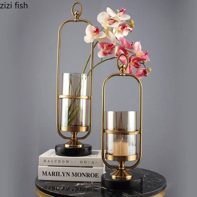 Brown glass Tabletop Vase