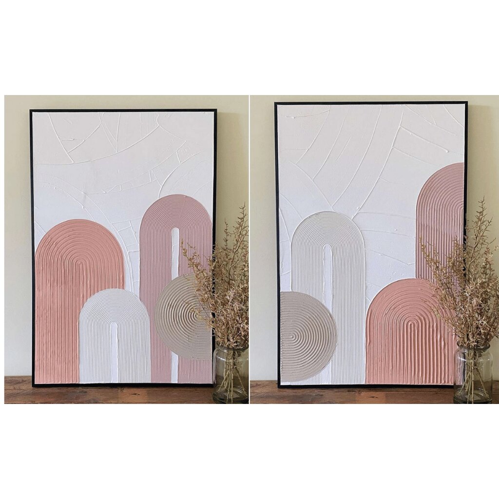 Modern Abstract Arch Wall Art – Handmade for Home Interiors