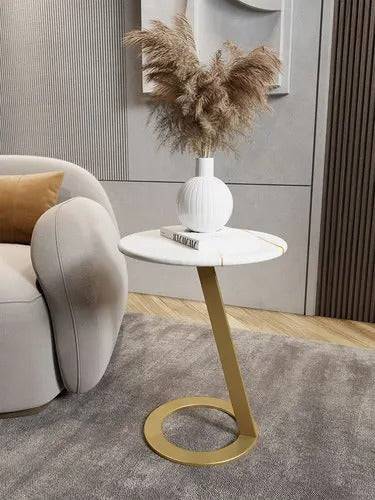 Circular Modern Touch sofa marble  side table