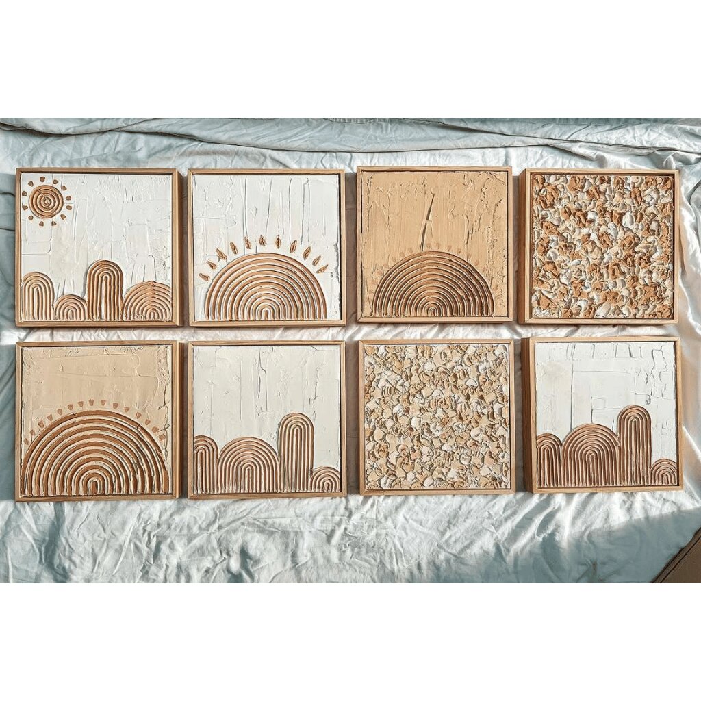 Textured Abstract Handmade Wall Art – Perfect for Office Spaces