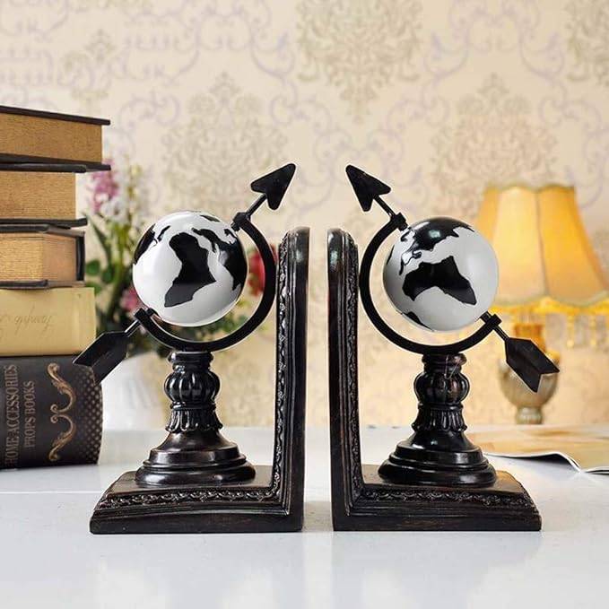 European Style Globe Bookends- Set of 2