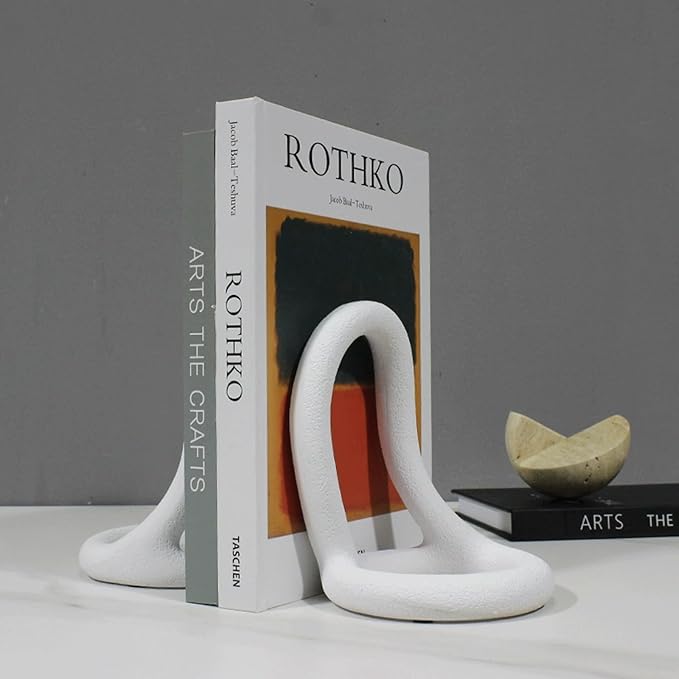 Boho geometric shape bookends