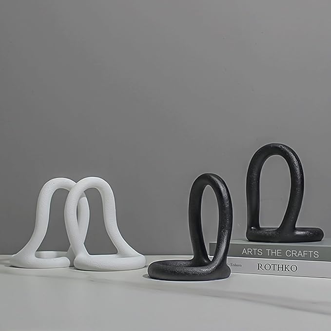 Boho geometric shape bookends