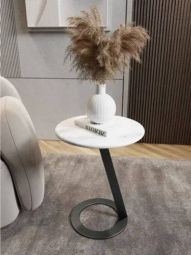 Circular Modern Touch sofa marble  side table