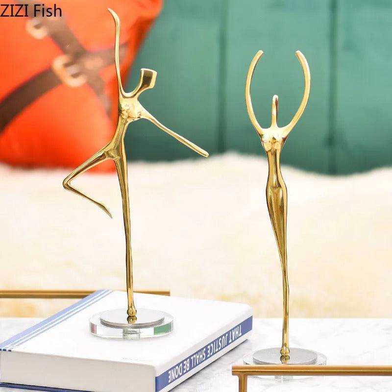 Ballet Gold Lady table decor - Set of 2