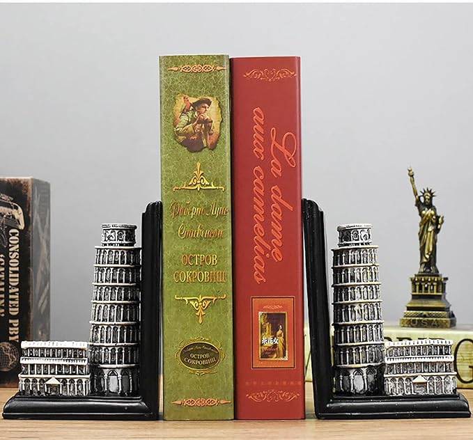 Bookends Tower of Pisa - Set of 2