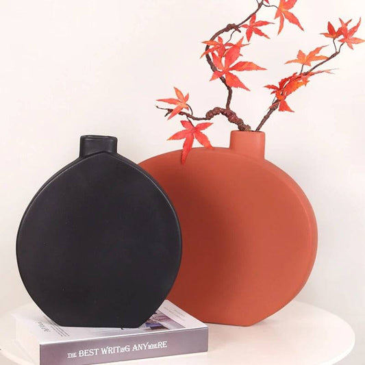 Boho Style Metal table Vase-  Set of 2