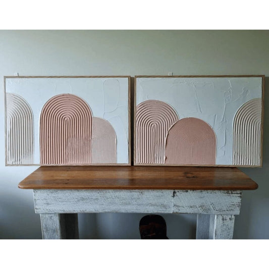 Modern Handmade Arch Design Wall Art – Textured for Interiors