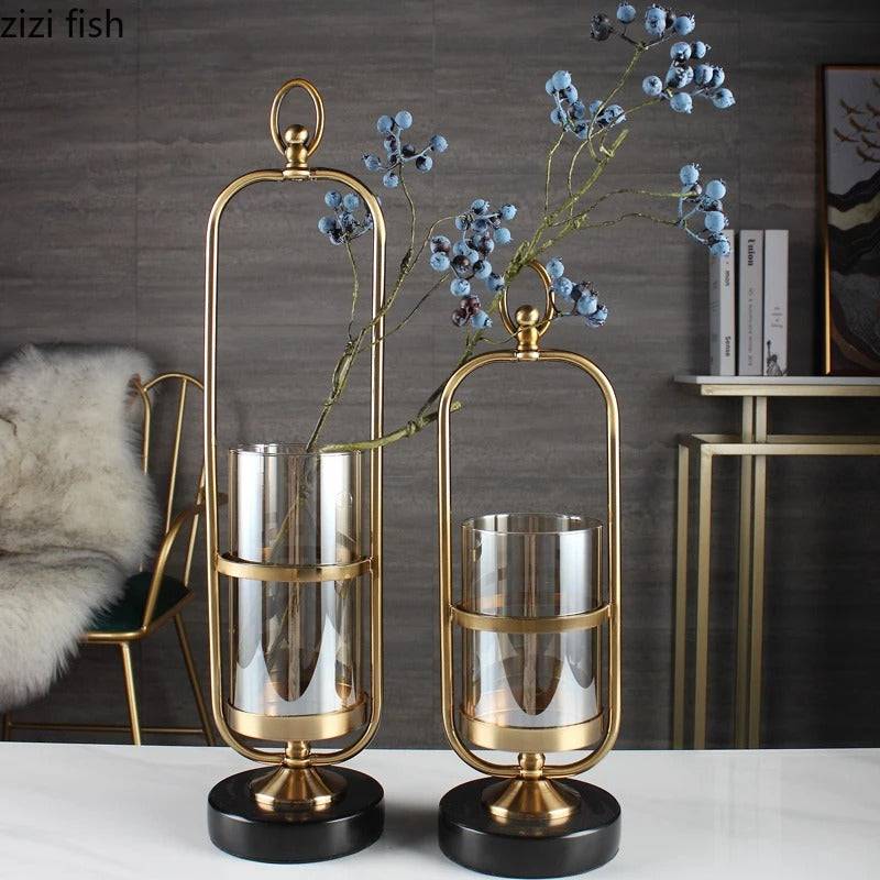 Brown glass Tabletop Vase