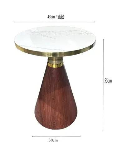 Cone Shaped sofa side marble table