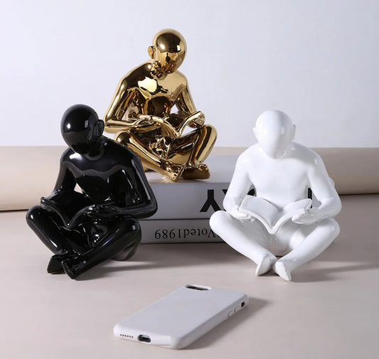 Reading humans bookends 1 piece