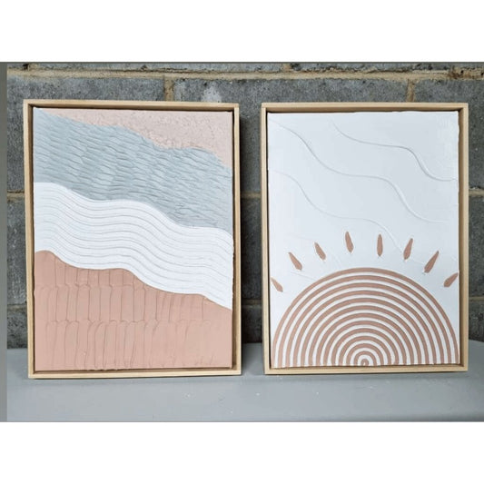 Modern Handmade Textured Wall Art – Arch Abstract for Interiors