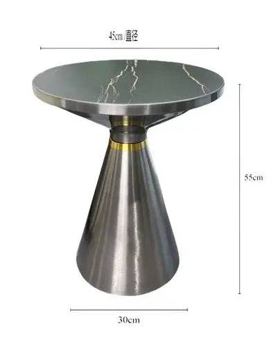 Cone Shaped sofa side marble table