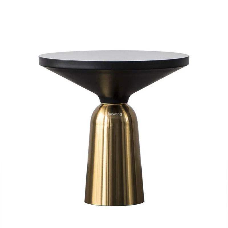 Minimalistic Brass gold sofa side table