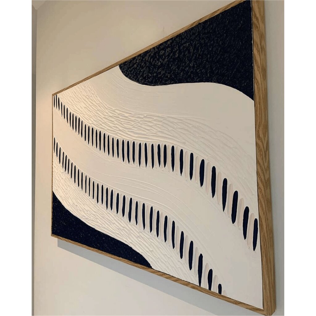 Abstract Textured Arch Wall Art – Handmade for Living Rooms