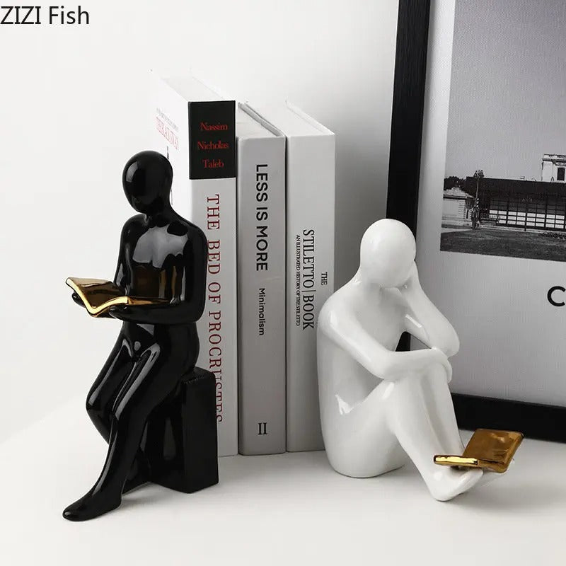 Book Students Reading Bookends - set of 2