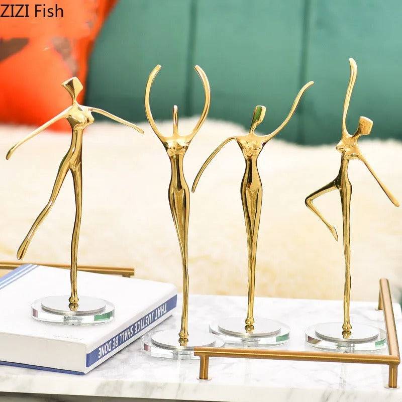 Ballet Gold Lady table decor - Set of 2