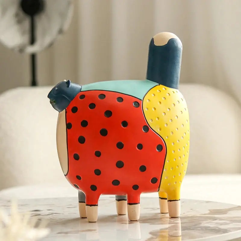Polka Dot Cat table decor