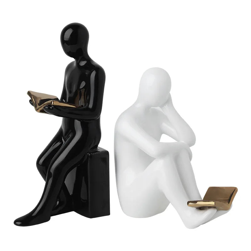 Book Students Reading Bookends - set of 2