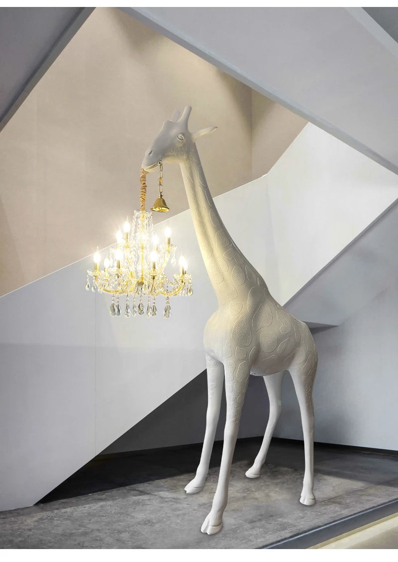 stunning giraffe floor lamp chandelier Big Size