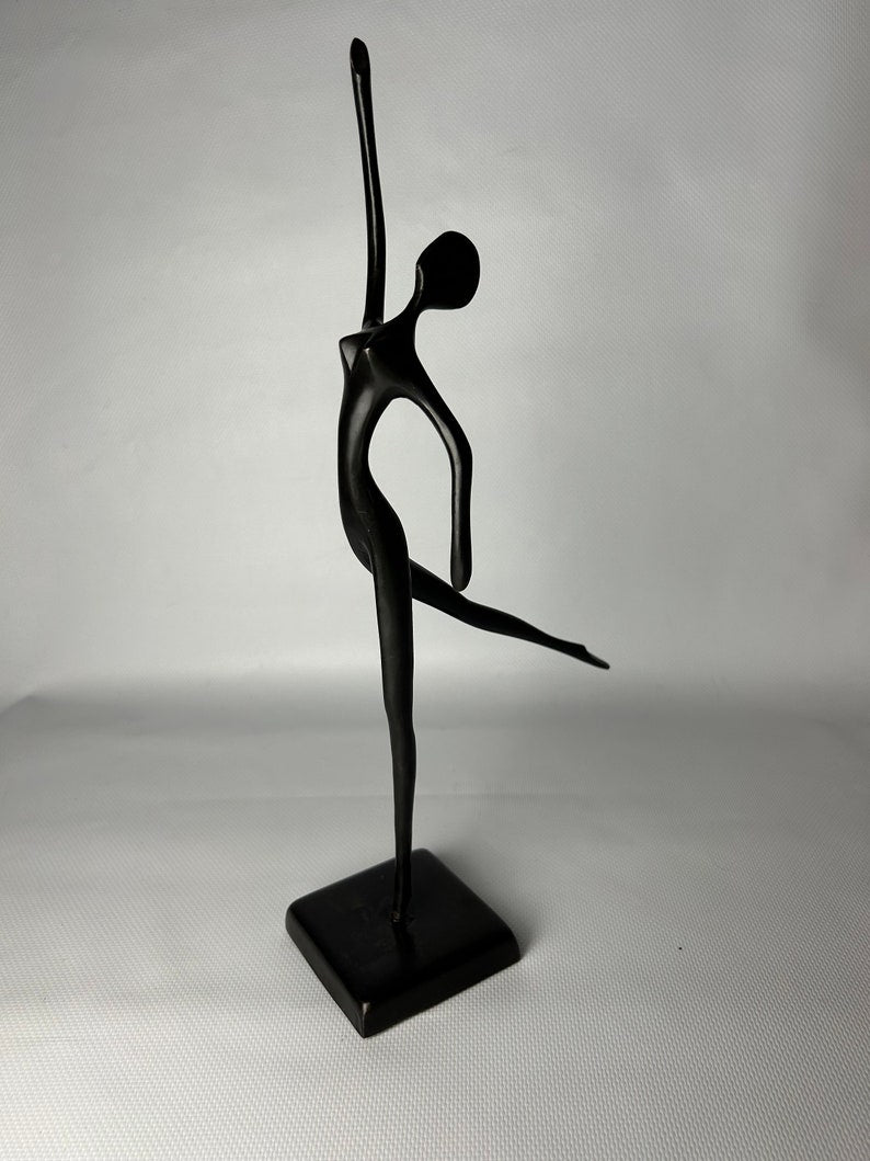 5feet, Ballet Dancer Sculpture Black matt Center Table Decor - 1 piece