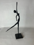5feet, Ballet Dancer Sculpture Black matt Center Table Decor - 1 piece