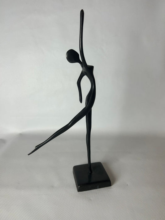 5feet, Ballet Dancer Sculpture Black matt Center Table Decor - 1 piece