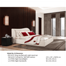 Chic Contemporary Bed and Nightstand Set for Stylish Homes- without Mattress